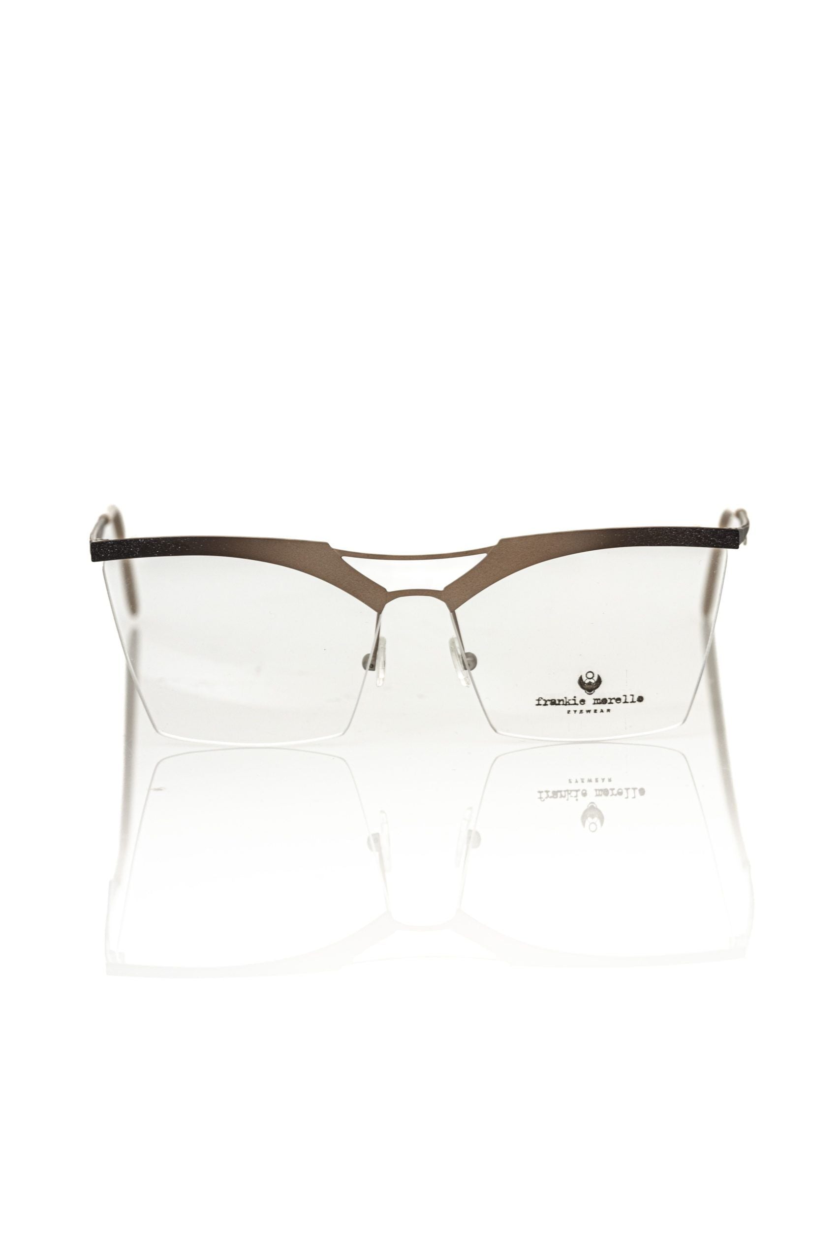 Frankie Morello Gold Metallic Women's Frame Eyeglasses