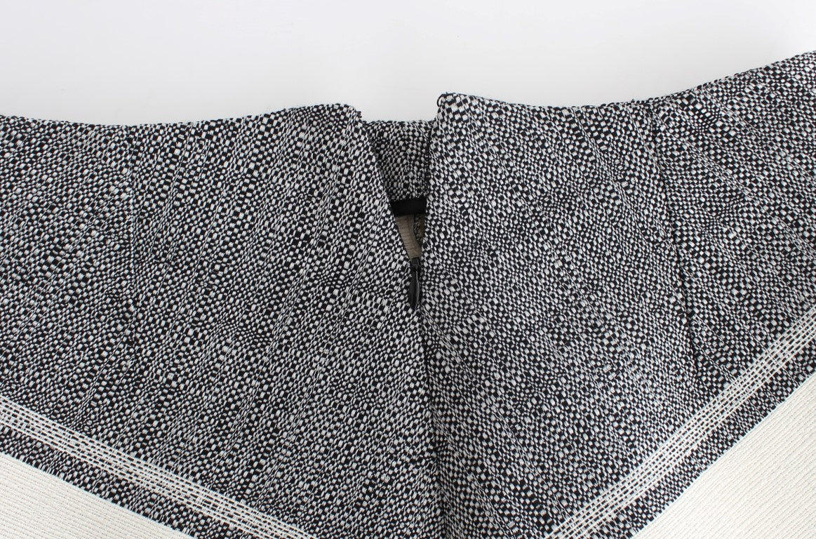 Sachin & Babi Grey Black Liza Leather Straight Pencil