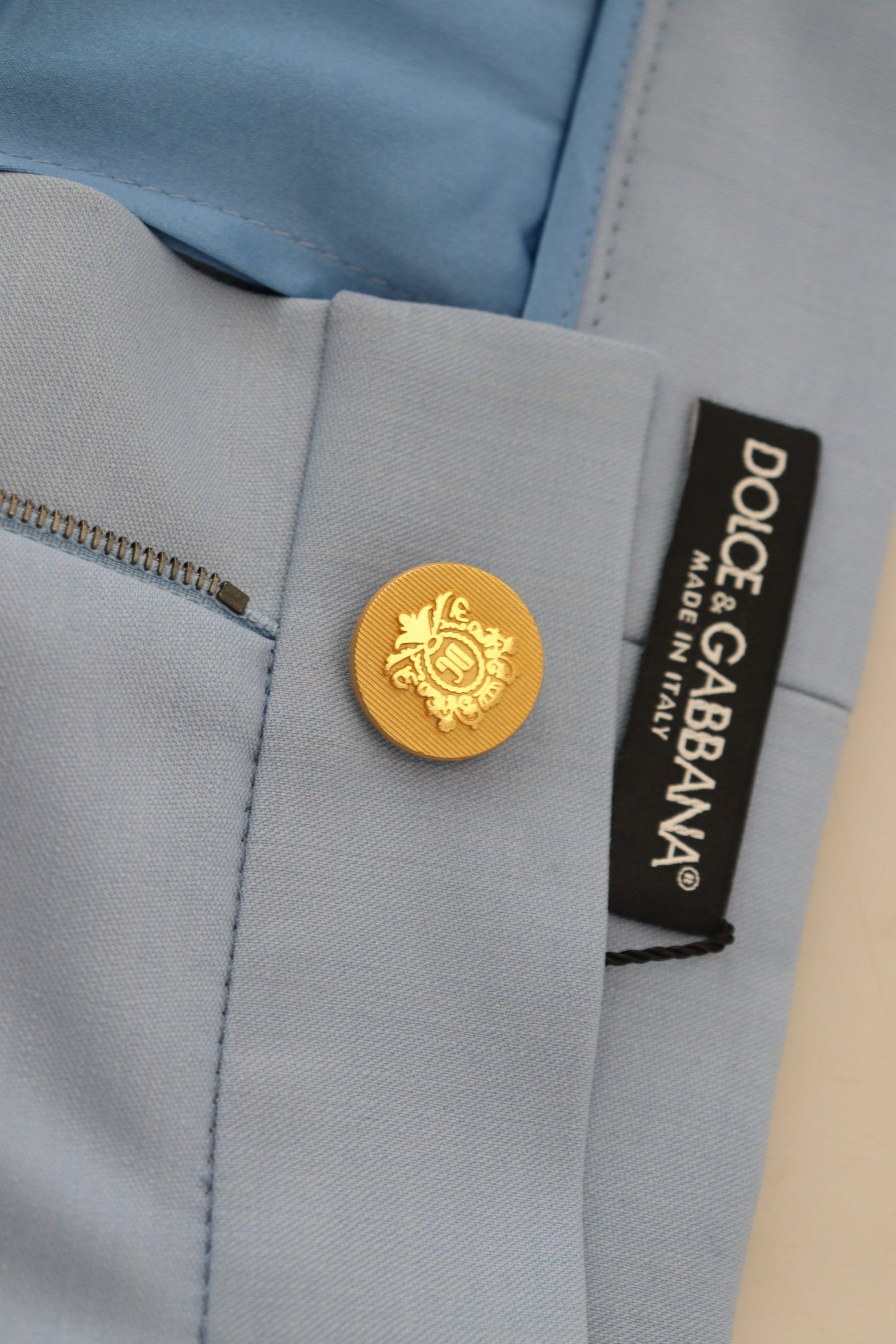 بنطال واسع الساقين بأزرار من Light Blue من Dolce & Gabbana