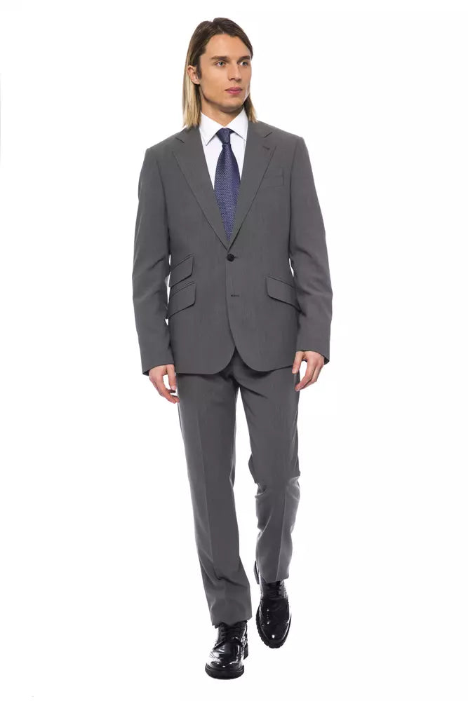 جاكيت بليزر رجالي من الصوف الرمادي من Billionaire Italian Couture