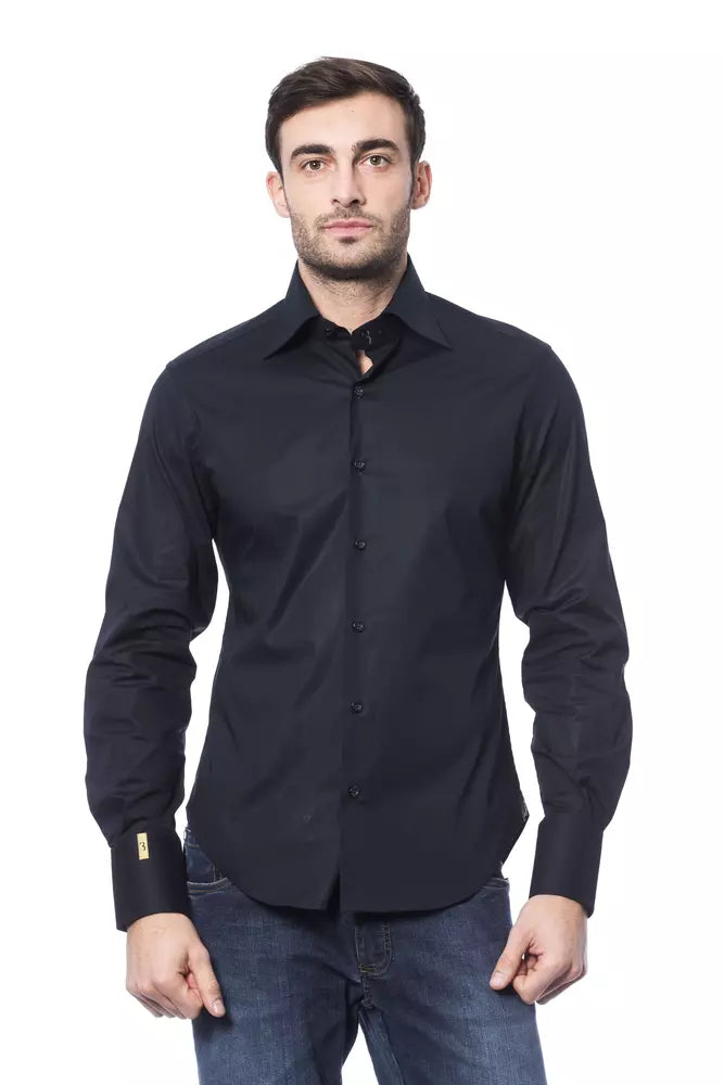قميص رجالي أزرق قطن من Billionaire Italian Couture