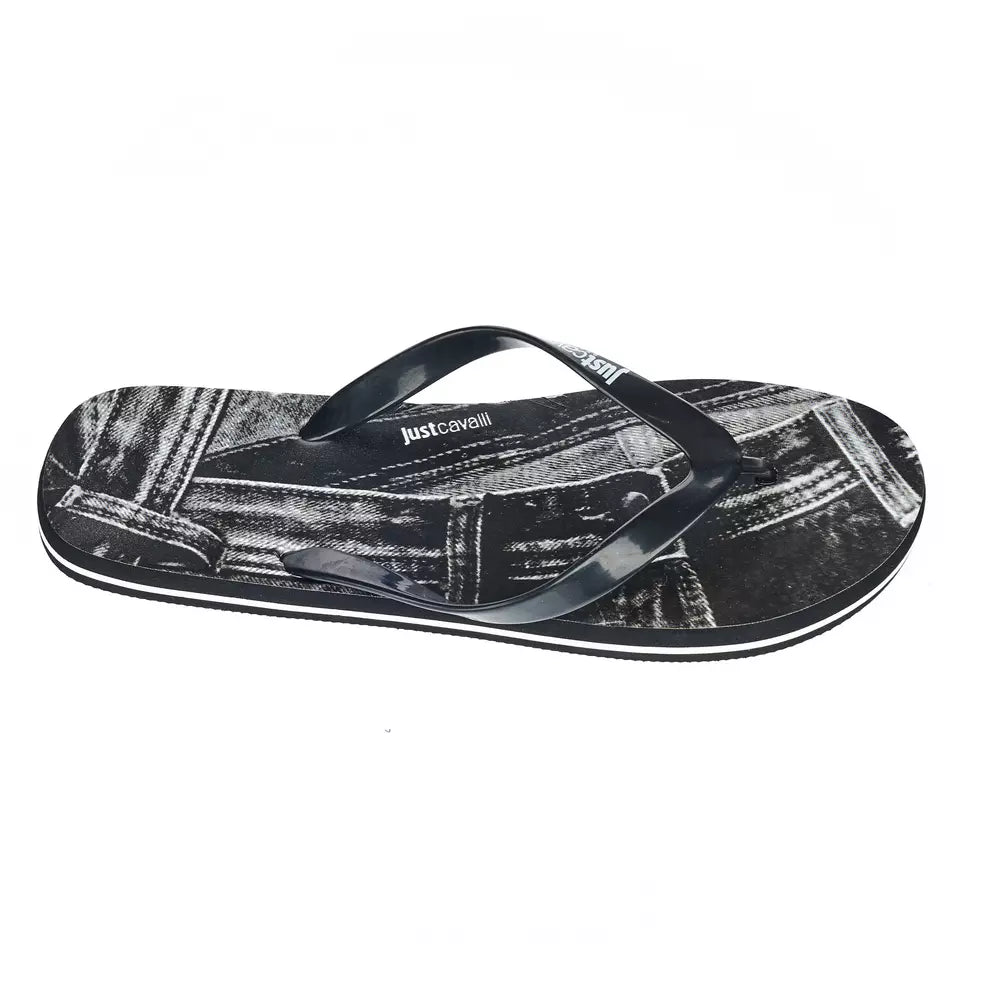 صندل رجالي Just Cavalli Black EVA