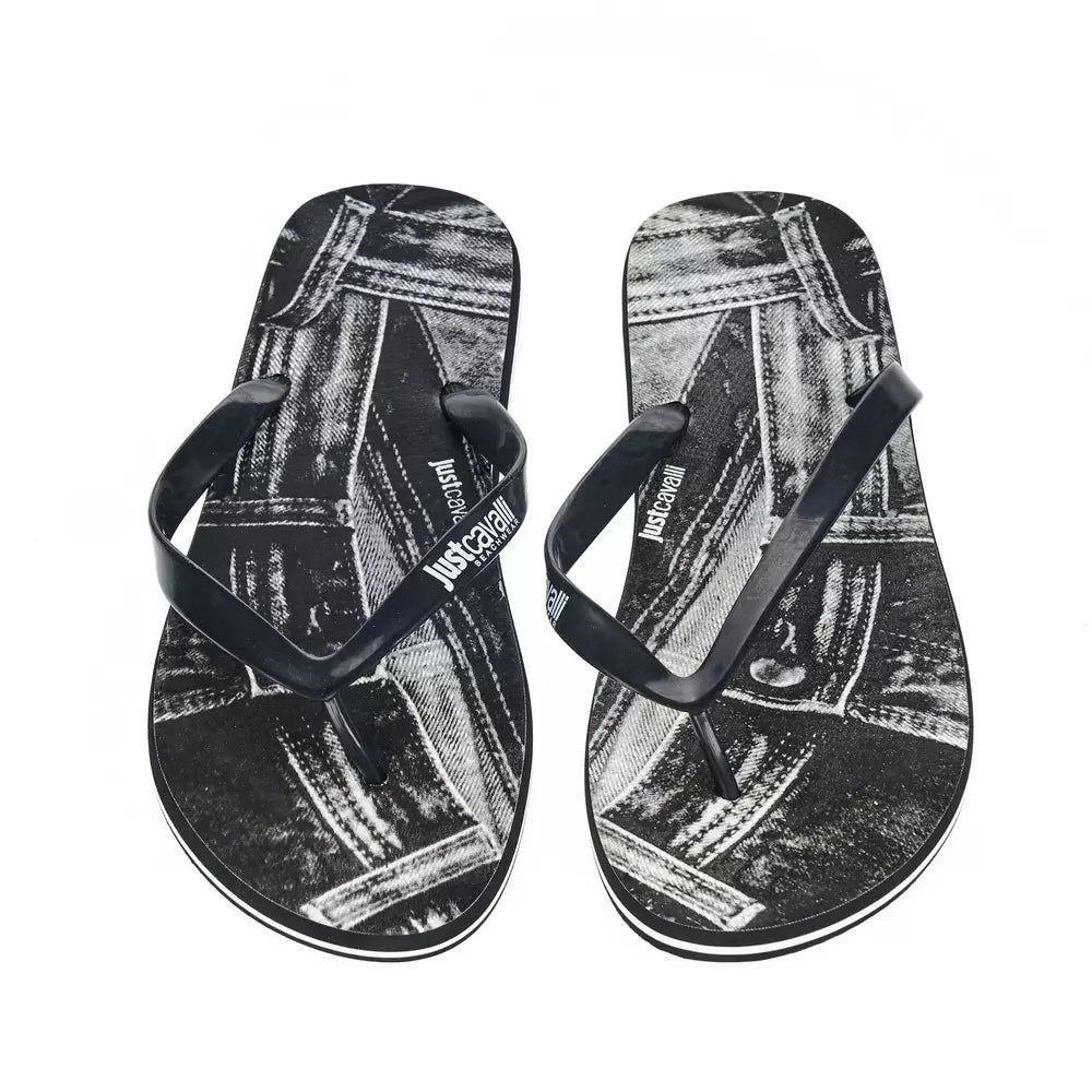 صندل رجالي Just Cavalli Black EVA
