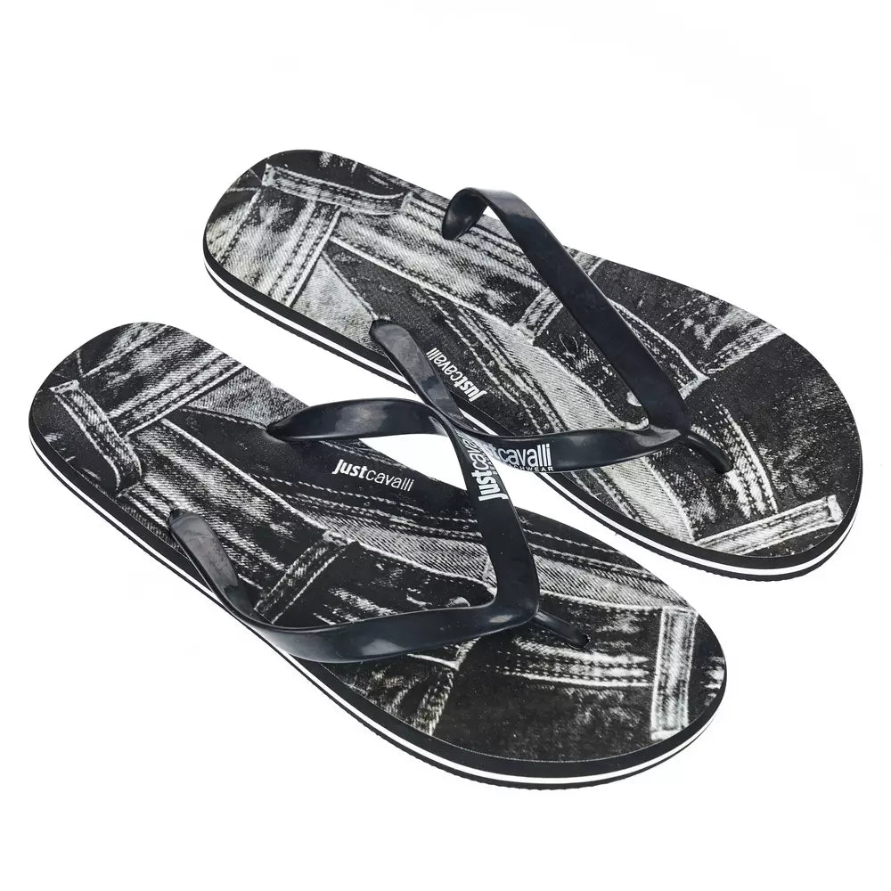صندل رجالي Just Cavalli Black EVA
