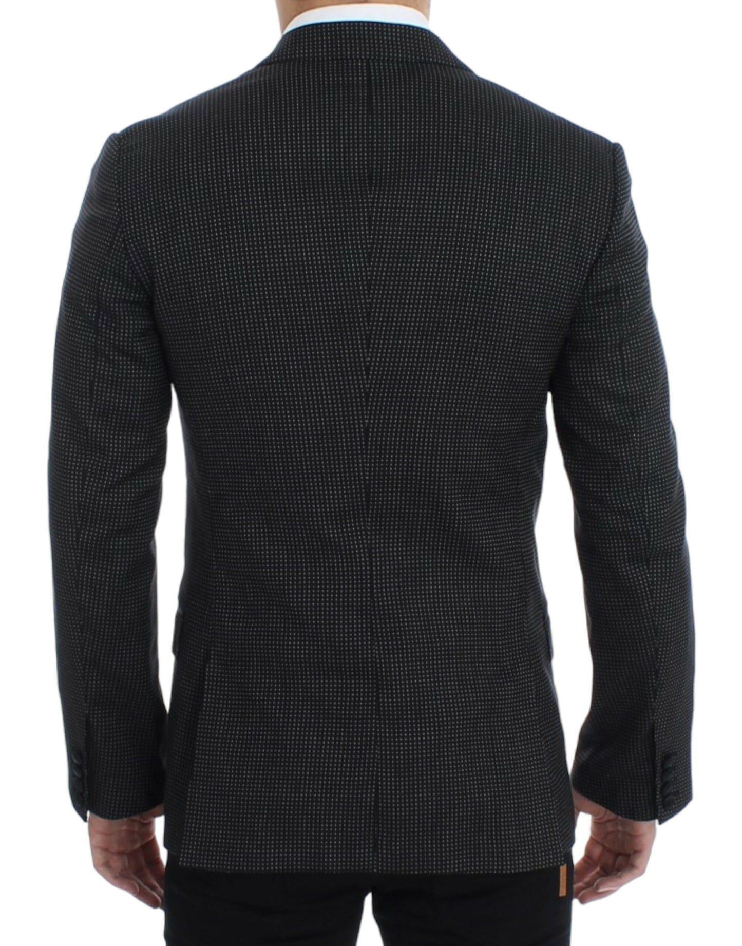 Dolce & Gabbana Dark Gray Wool Silk Slim MARTINI Jacket Blazer