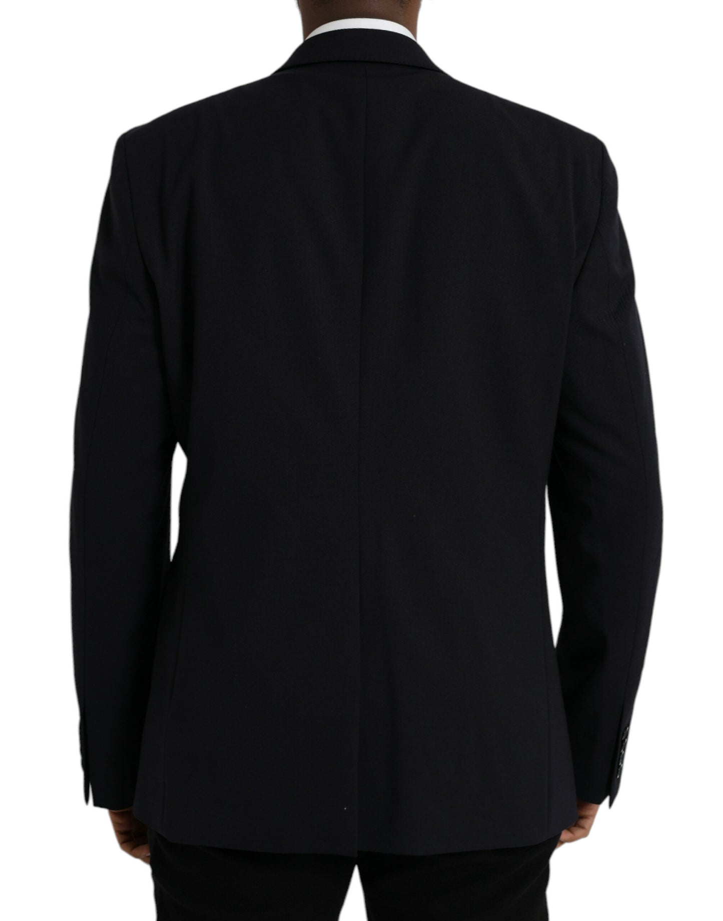 Dolce & Gabbana Dark Blue MARTINI Single Breasted Coat Blazer
