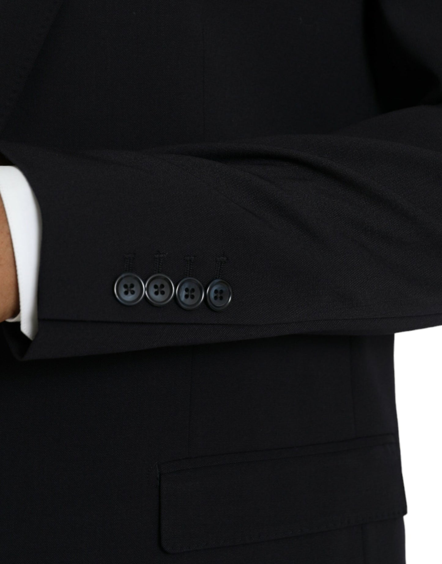 Dolce & Gabbana Dark Blue MARTINI Single Breasted Coat Blazer