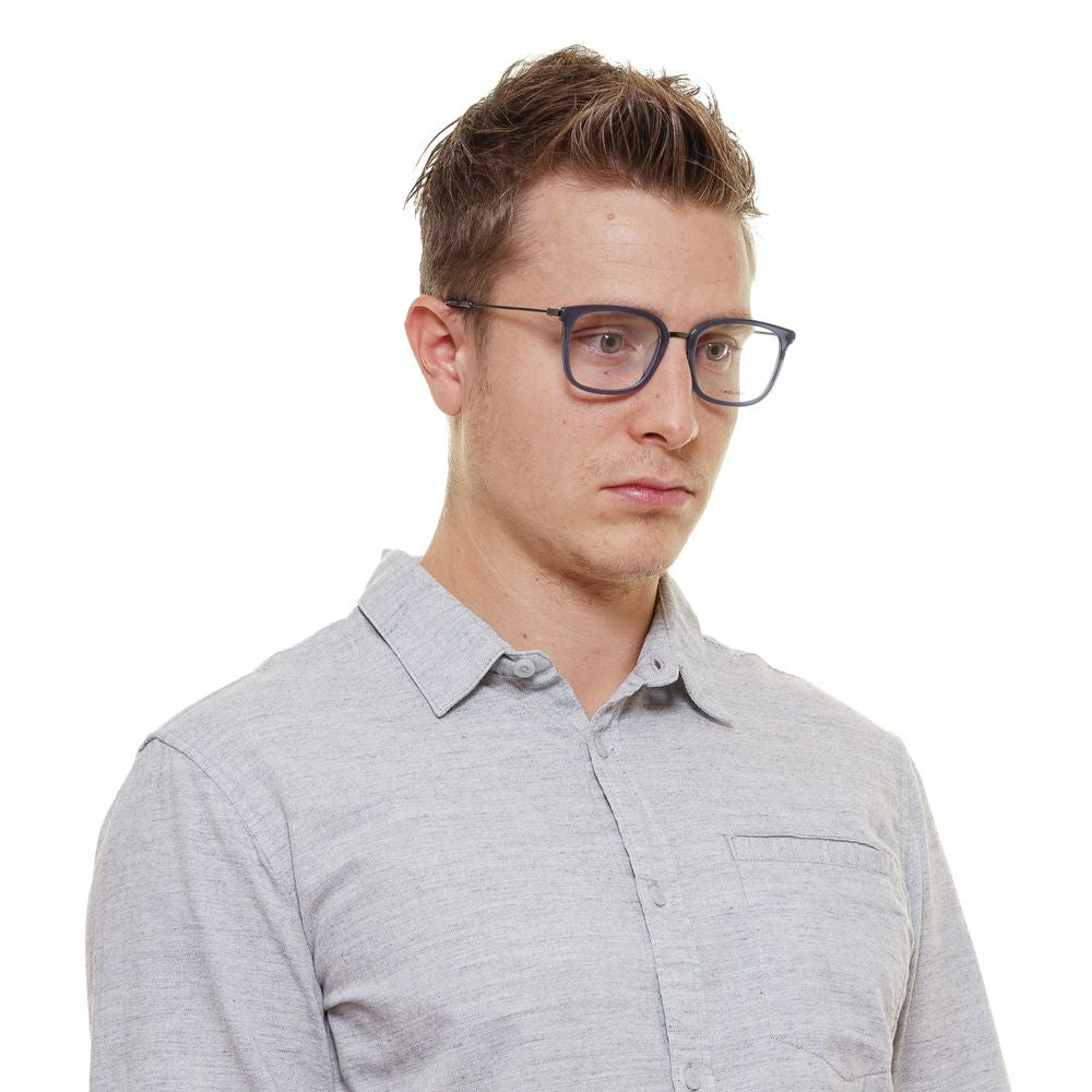 نظارات (إطارات) شرطة بلاستيكية ومعدنية زرقاء