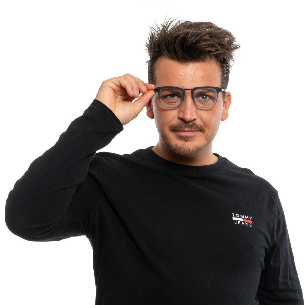 نظارات (إطارات) شرطة بلاستيك ومعدن أزرق