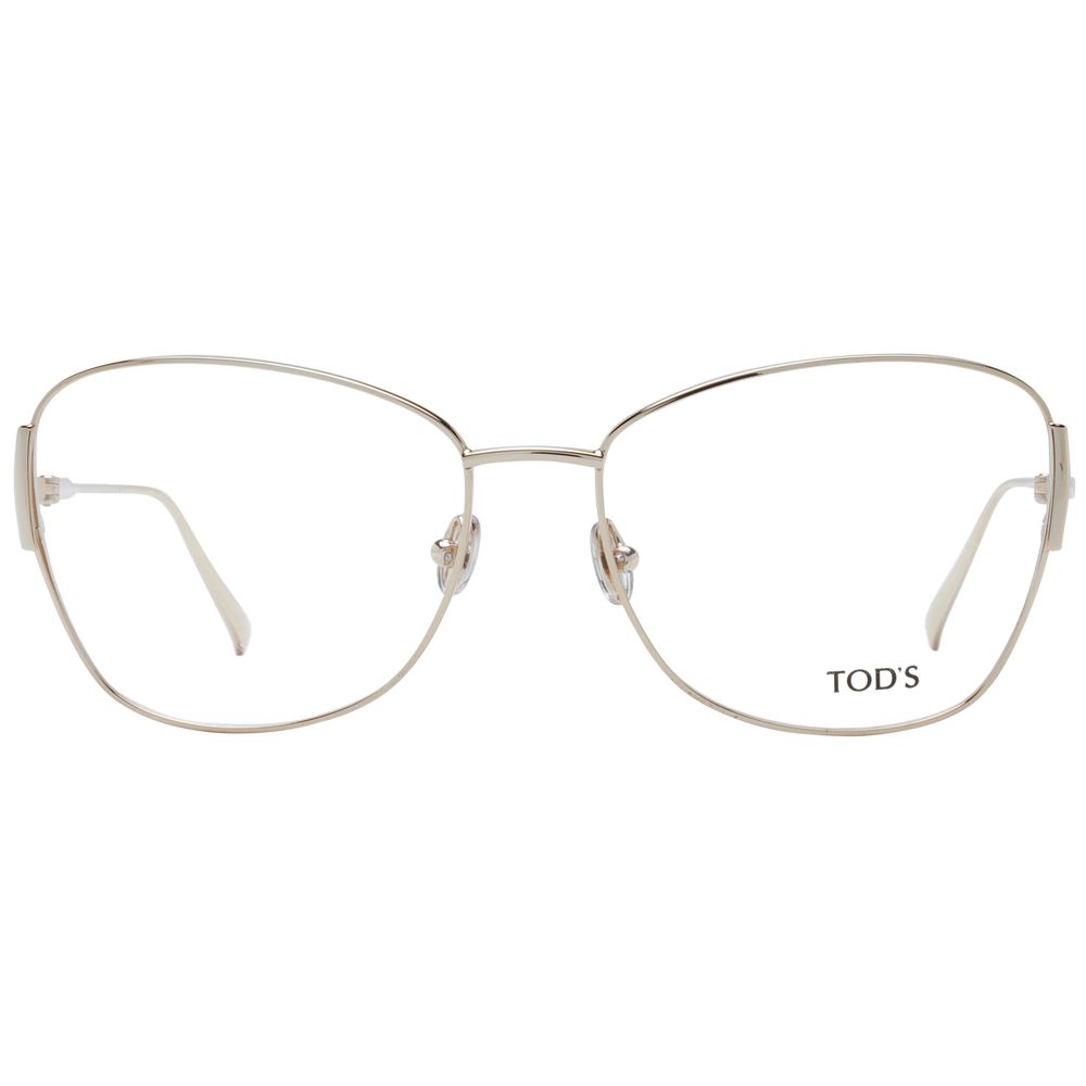 نظارة Tod's بإطار معدني ذهبي