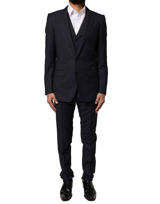 Dolce & Gabbana Dark Gray Fantasy MARTINI 3 Piece Formal Suit