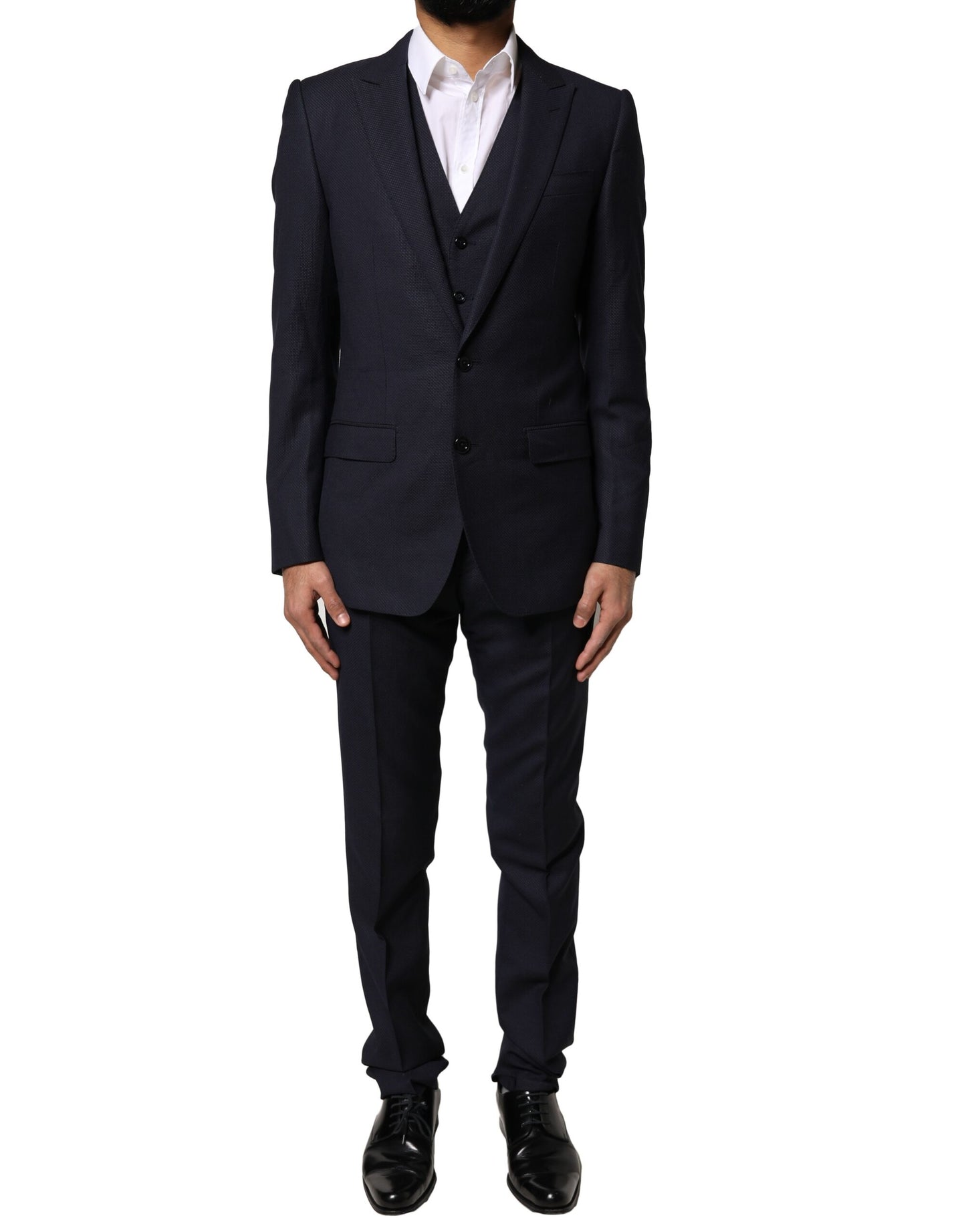 Dolce & Gabbana Dark Gray Fantasy MARTINI 3 Piece Formal Suit