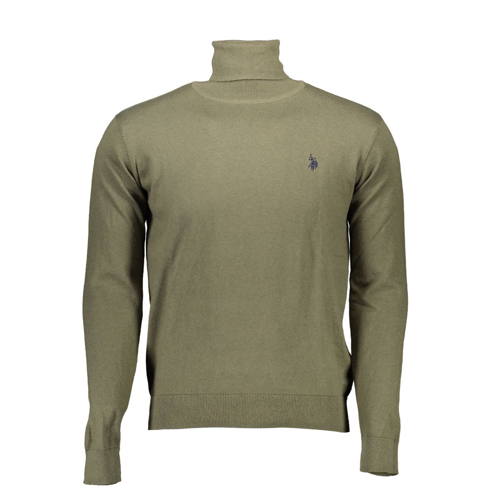 U.S. POLO ASSN. سترة رجالية قطنية خضراء
