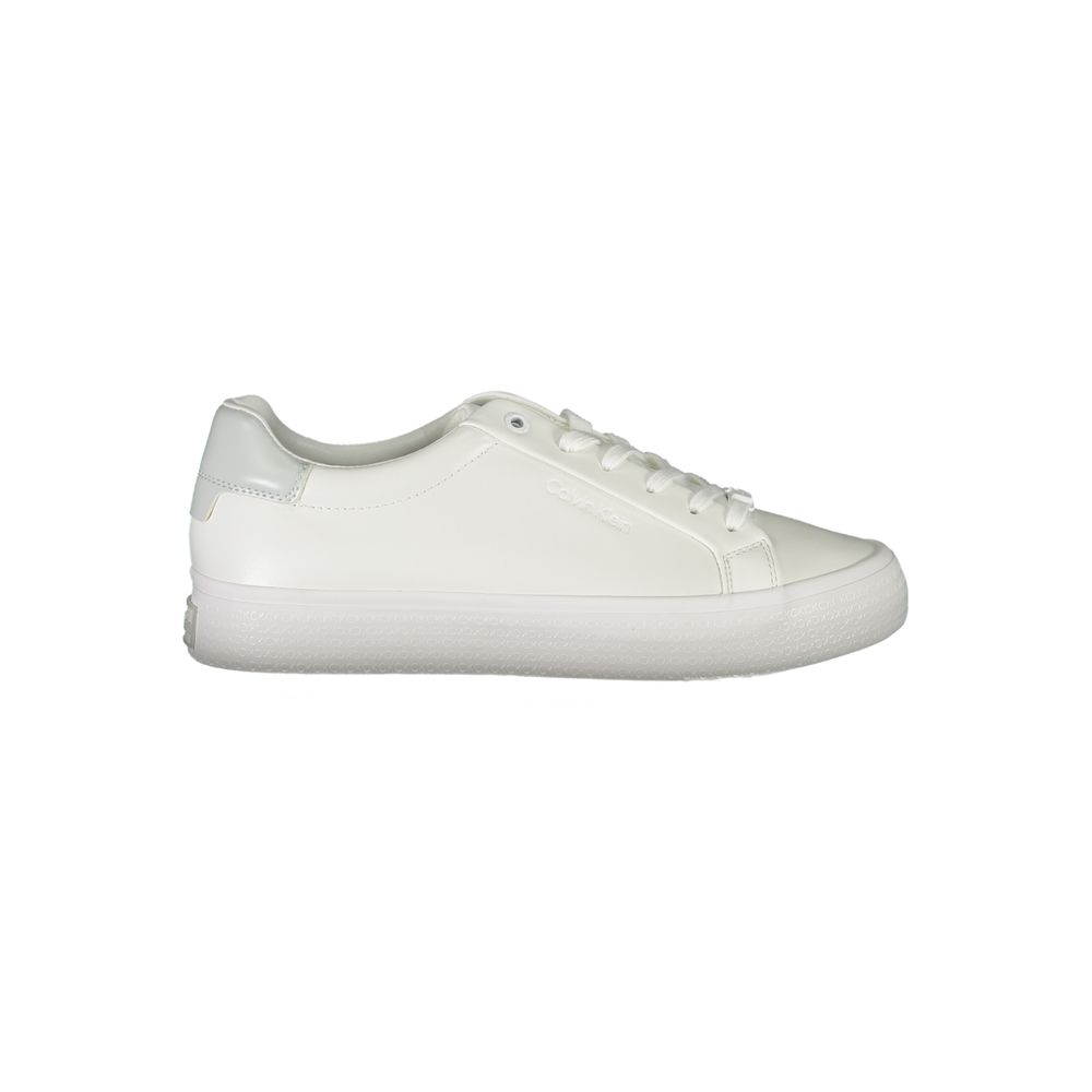 حذاء رياضي نسائي Calvin Klein Bianco Pelle