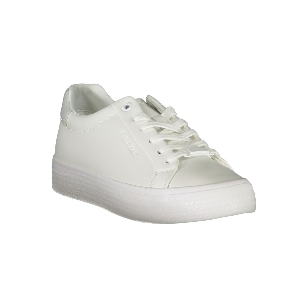 حذاء رياضي نسائي Calvin Klein Bianco Pelle