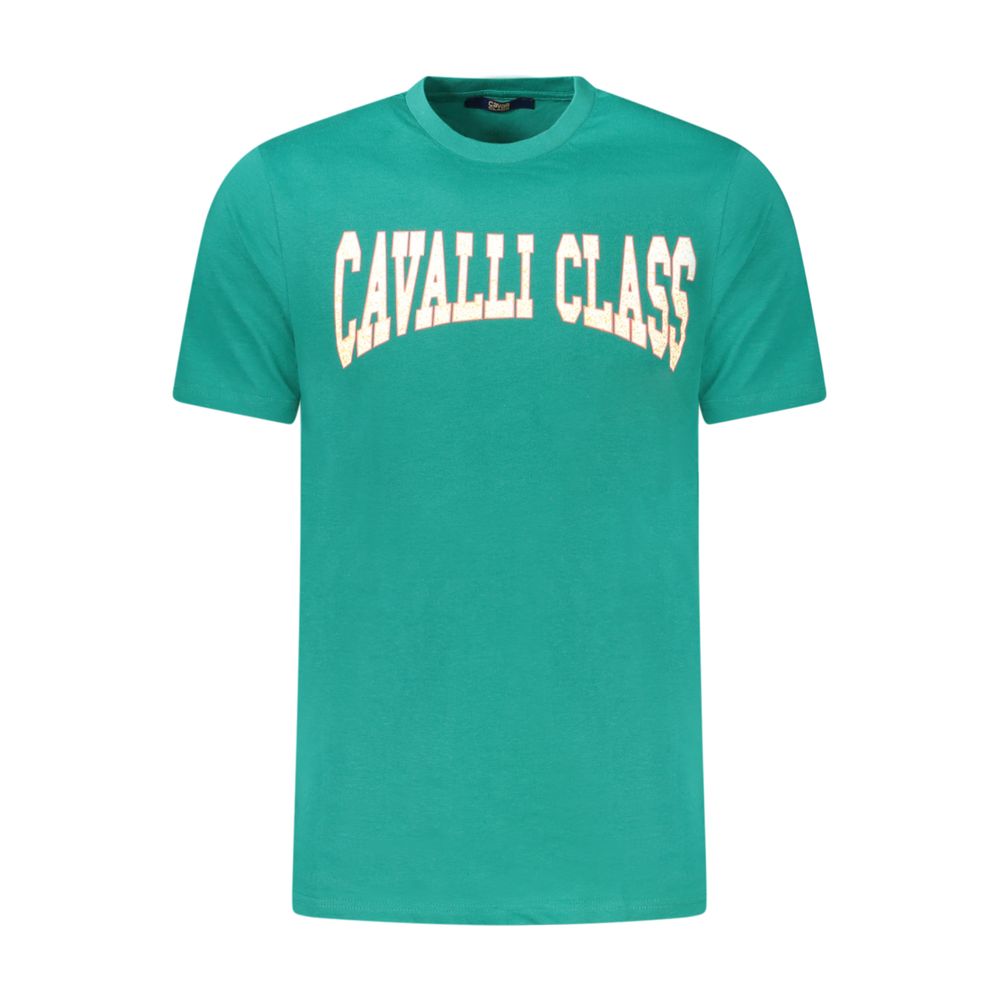 تي شيرت رجالي قطن أخضر من Cavalli Class