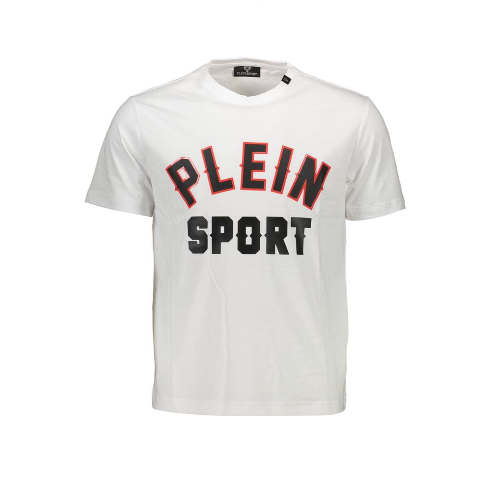 تيشيرت رجالي قطن أبيض من Plein Sport