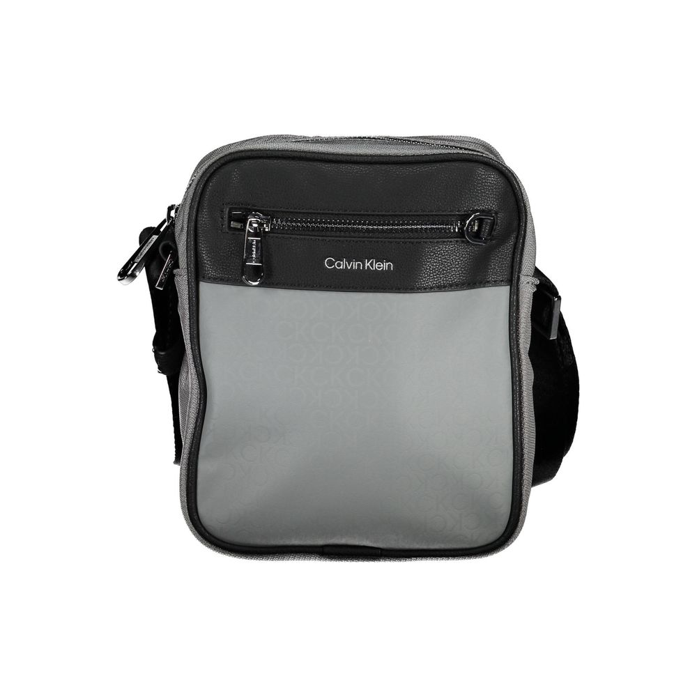 حقيبة كتف رجالي من Calvin Klein Grigio من البوليستر