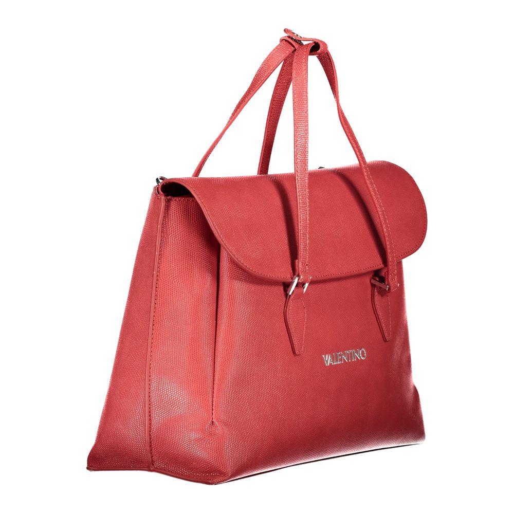 حقيبة نسائية من ماريو فالنتينو باللون الأحمر من البولي يوريثان