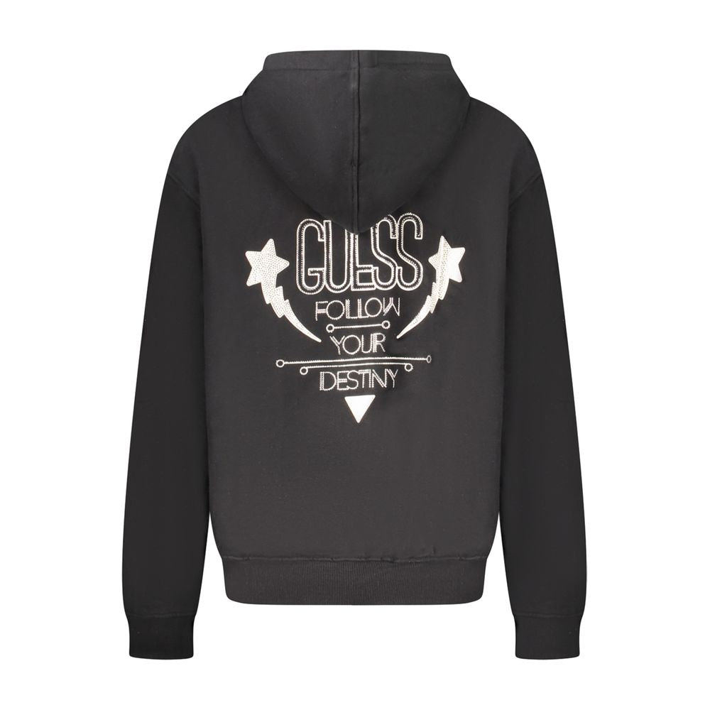 سويتشيرت نسائي أسود من القطن من Guess Jeans
