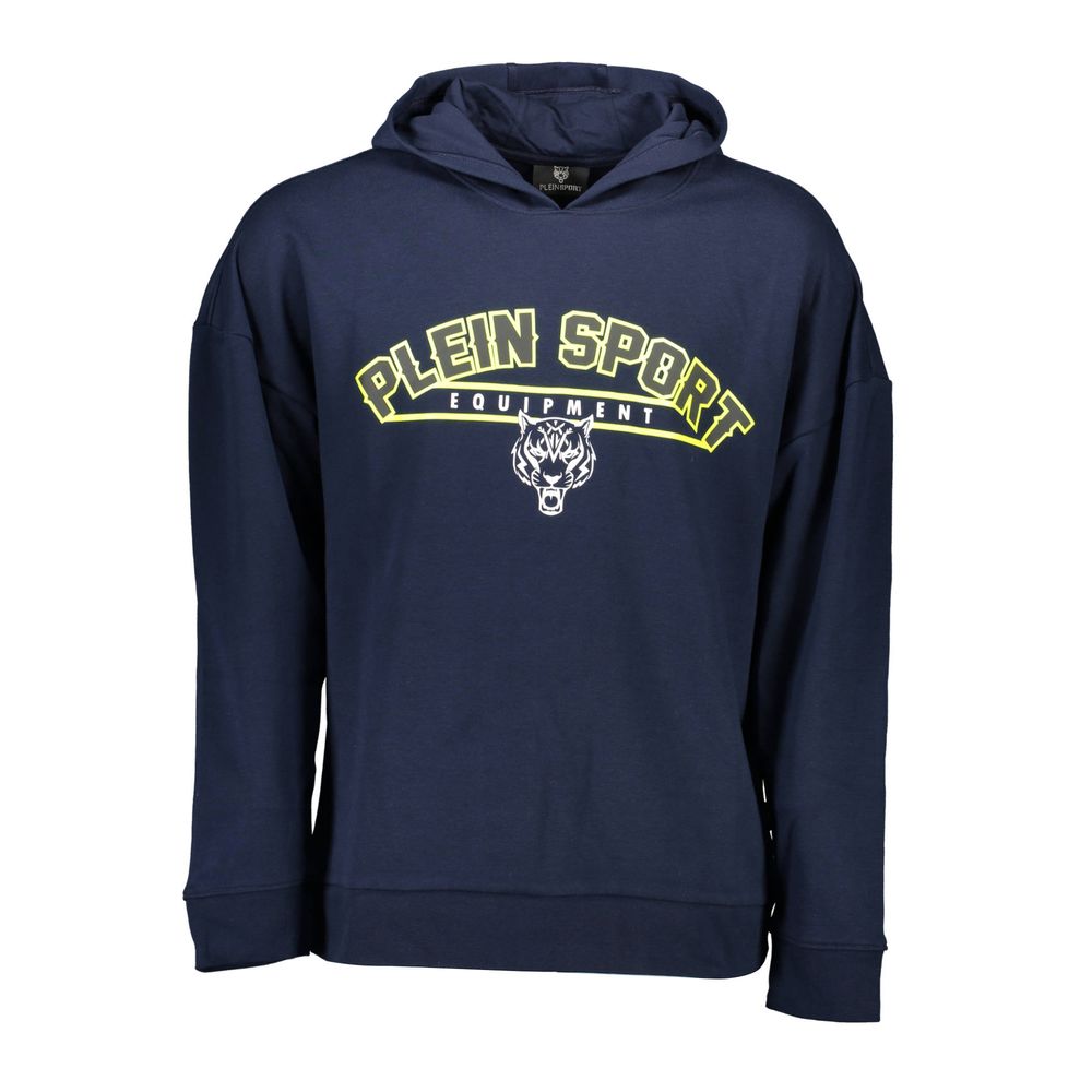 سويت شيرت رجالي من Plein Sport باللون الأزرق من القطن
