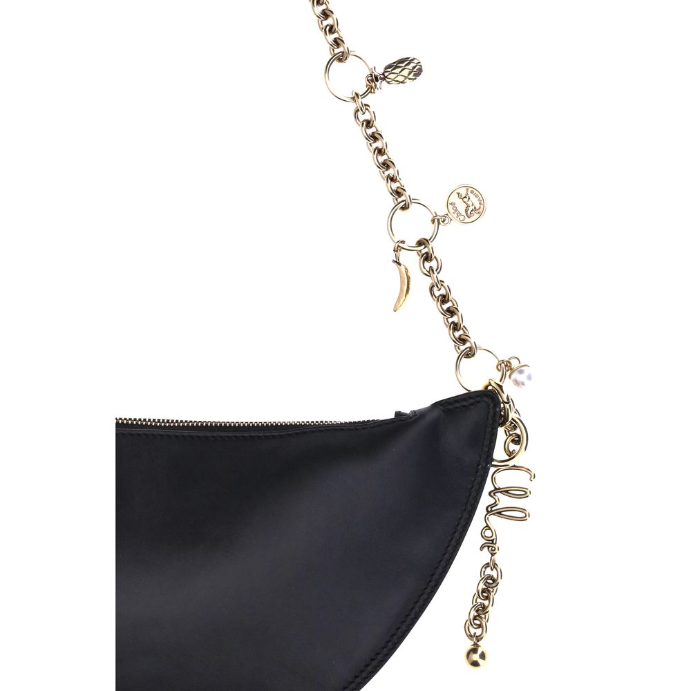 حقيبة كتف Chloé Black Calf Leather Bos Taurus
