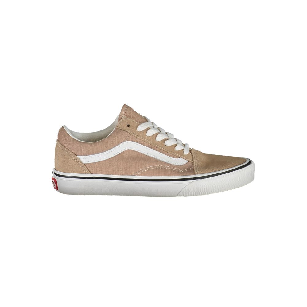 حذاء رياضي نسائي من قماش البوليستر البيج من Vans