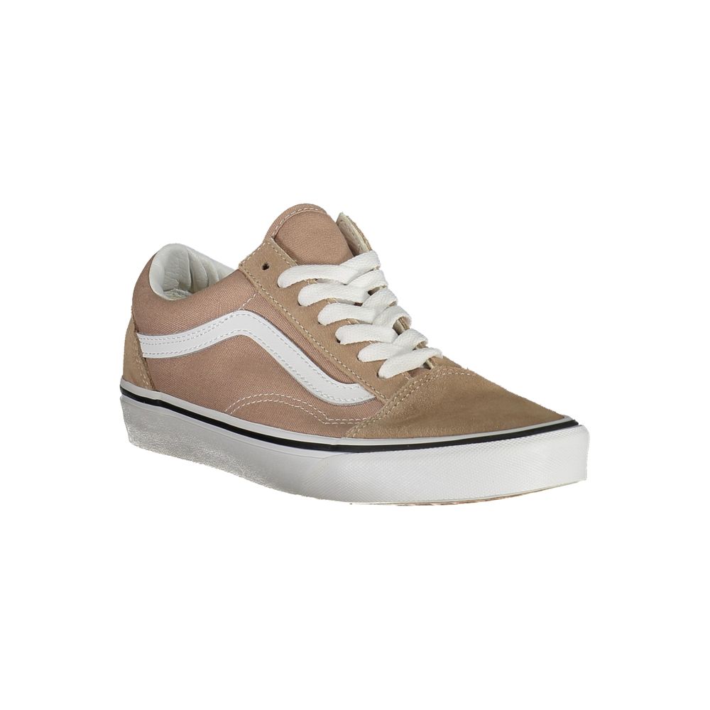 حذاء رياضي نسائي من قماش البوليستر البيج من Vans