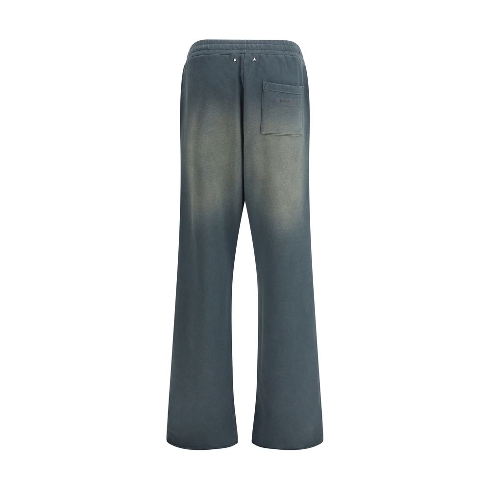 بنطلون رياضي (Joggers) قطني أزرق من Golden Goose