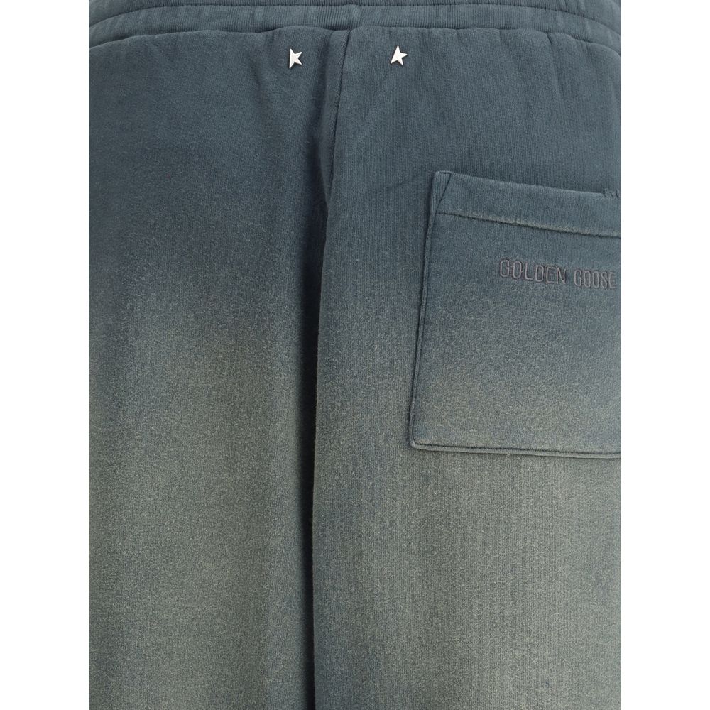بنطلون رياضي (Joggers) قطني أزرق من Golden Goose