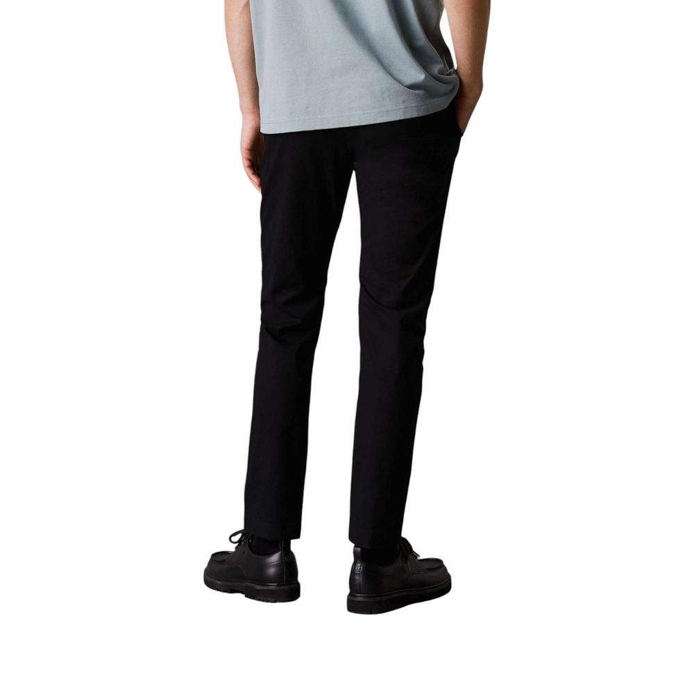 Calvin Klein Jeans Black Recycled Cotton Chino Pants