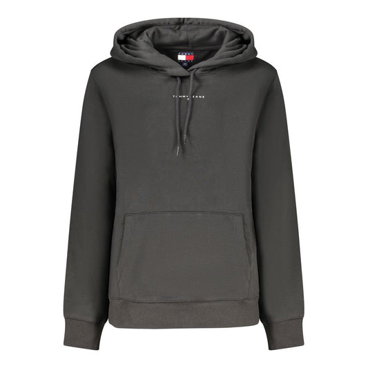 سويت شيرت بقبعة Tommy Hilfiger أسود قطن نسائي