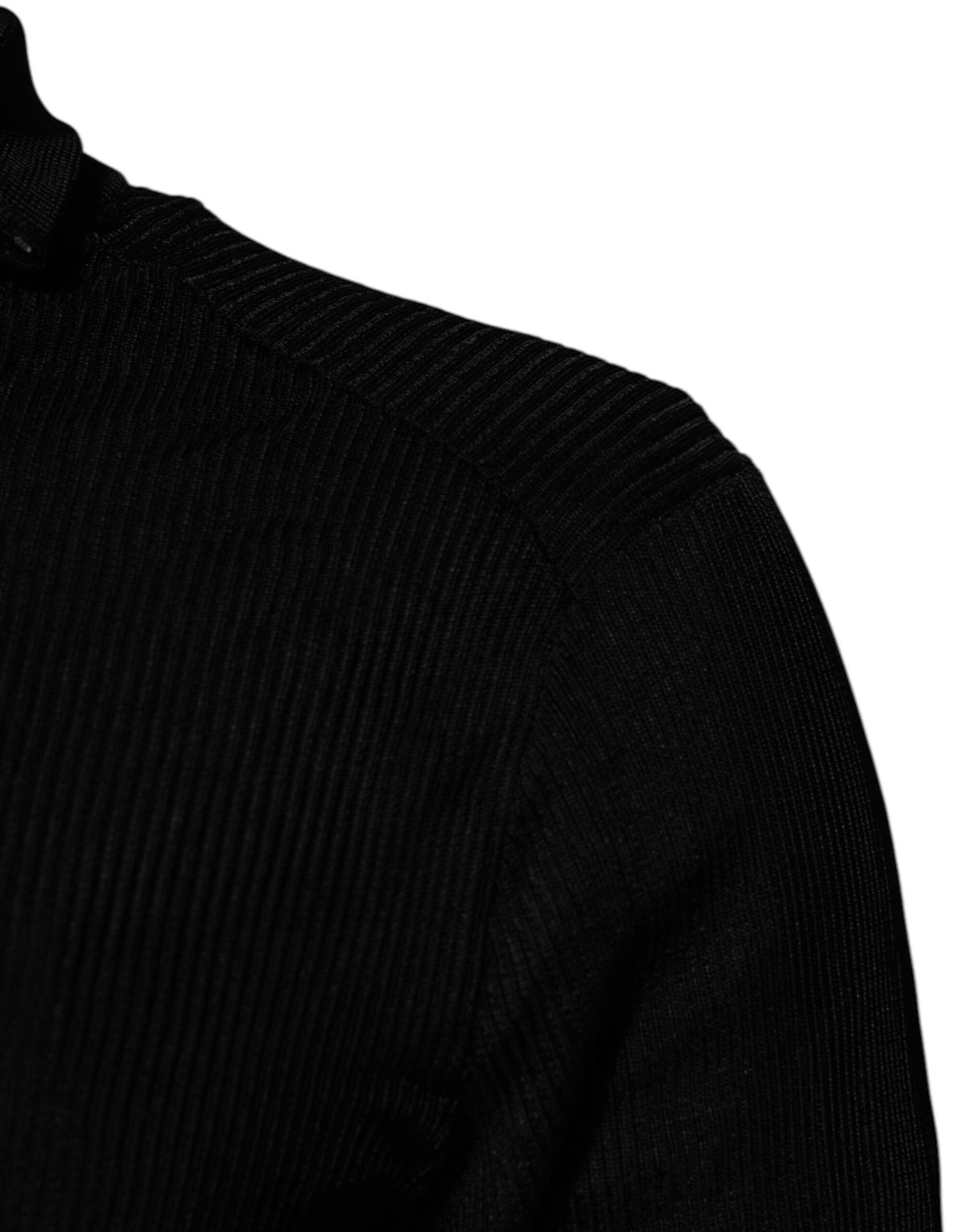 كنزة صوفية بياقة مدورة من الفيسكوز الأسود من دولتشي آند غابانا