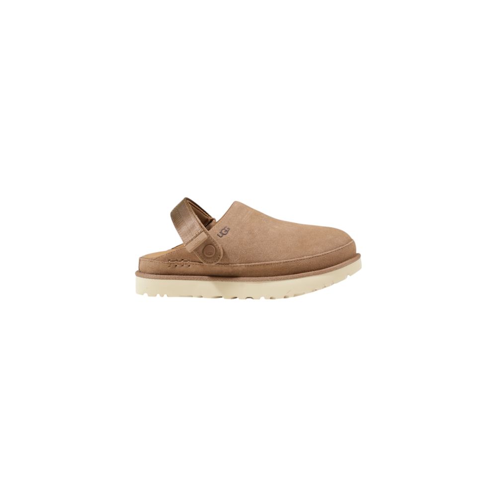حذاء بكعب عالي بلاتفورم من البوليستر المُعاد تدويره باللون البيج من UGG