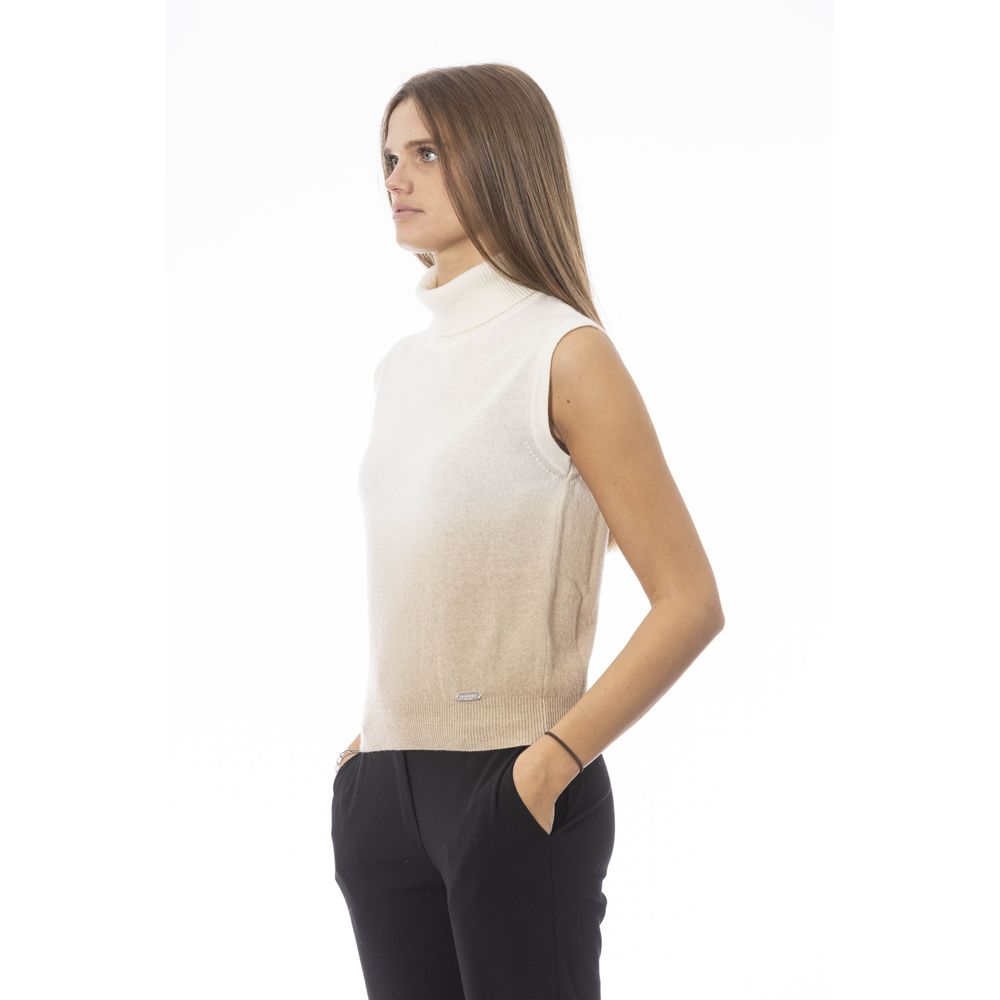 Baldinini Trend سترة نسائية صوف بيضاء