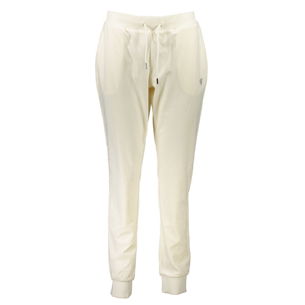 بنطلون رياضي نسائي أبيض من البوليستر من Guess Jeans