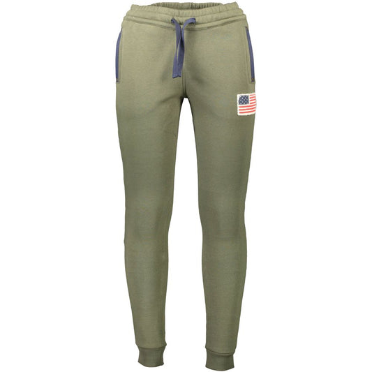 U.S. POLO ASSN. Green Cotton Male Trouser