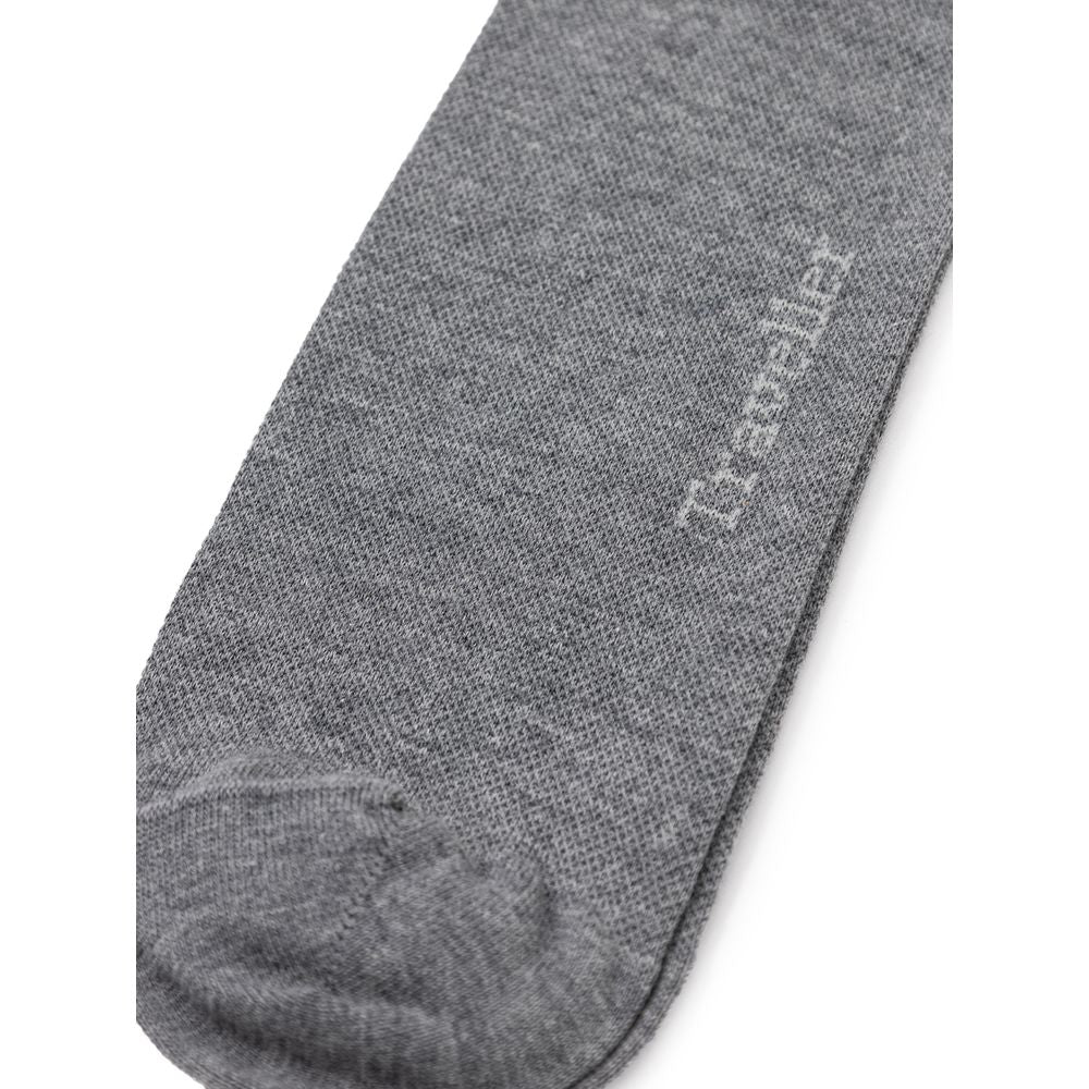 جوارب قطنية رمادية من ZEGNA