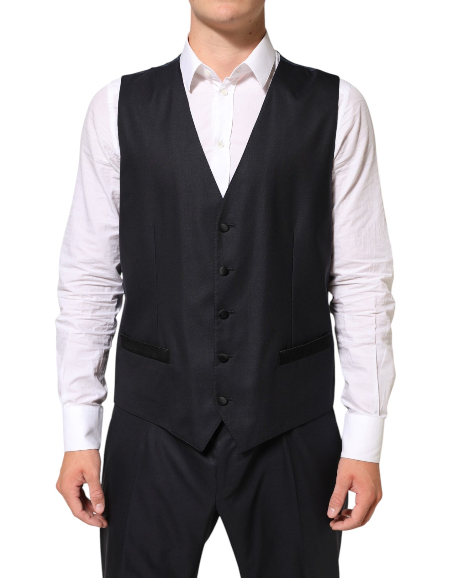 Dolce & Gabbana Dark Blue MARTINI 2 Buttons Suit 3 Piece Suit