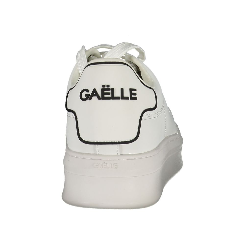 حذاء رياضي رجالي من البولي يوريثين الأبيض من Gaelle Paris