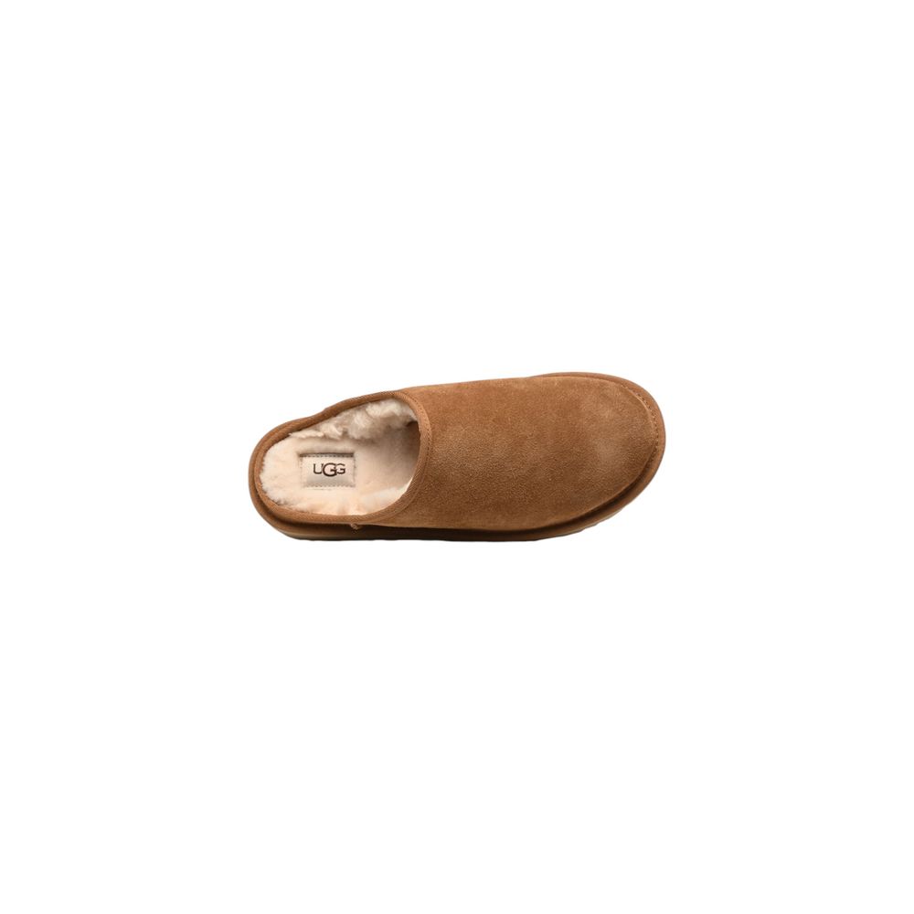 شبشب UGG من الجلد السويدي البيج