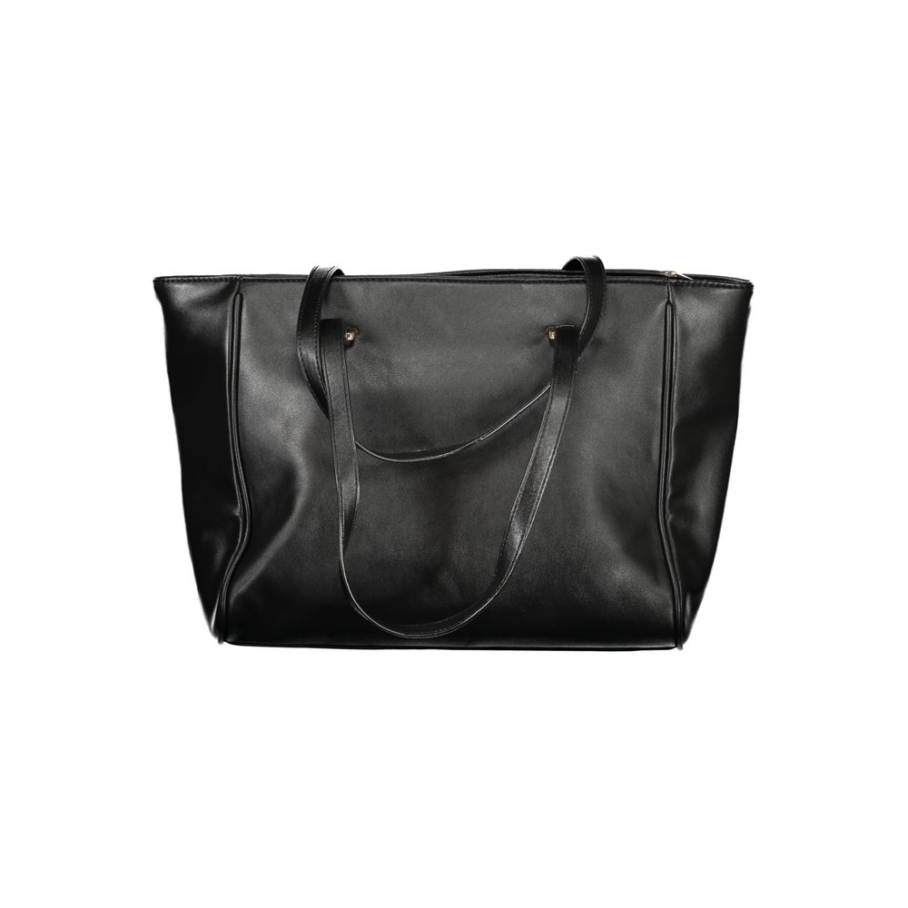حقيبة يد نسائية لورا بياجيوتي من بلاستيك بي في سي الأسود