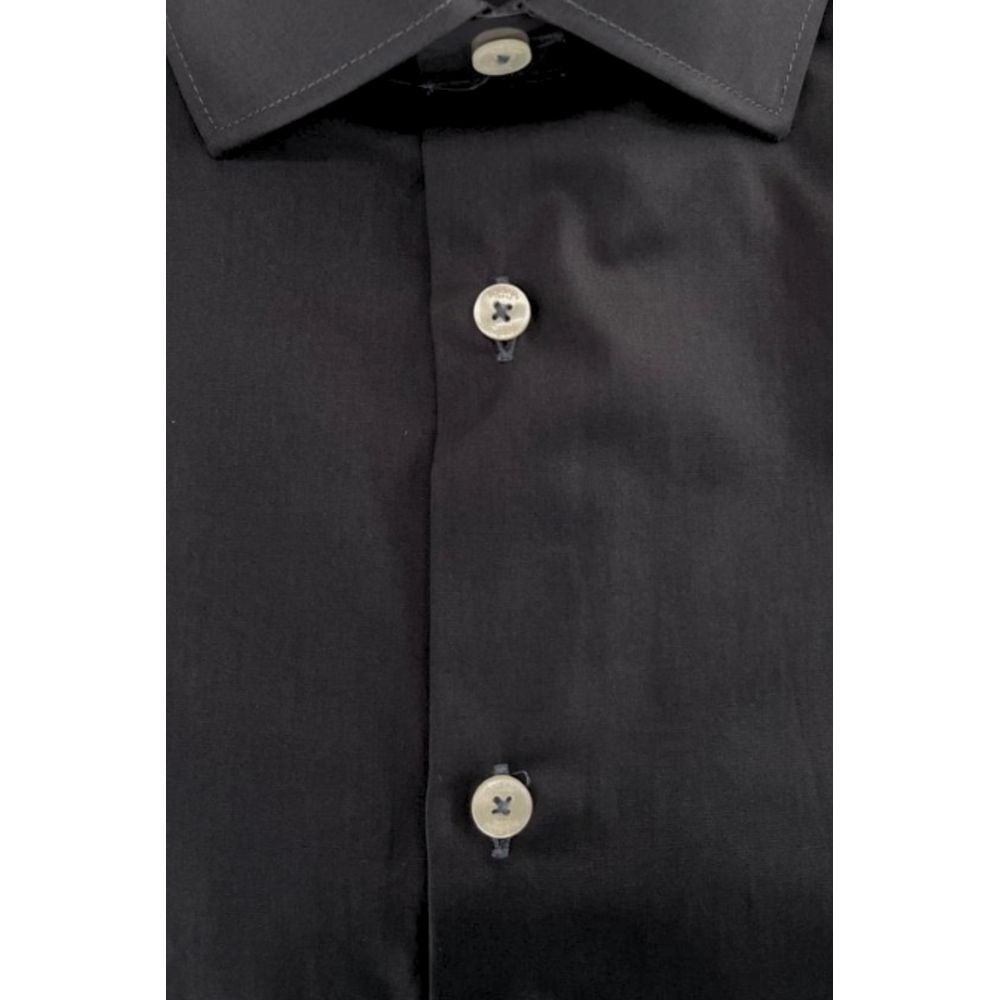 Baldinini Trend Gray Cotton Men Shirt