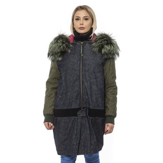 Mr&Mrs Italy Gray Leather Women Bomber Jacket