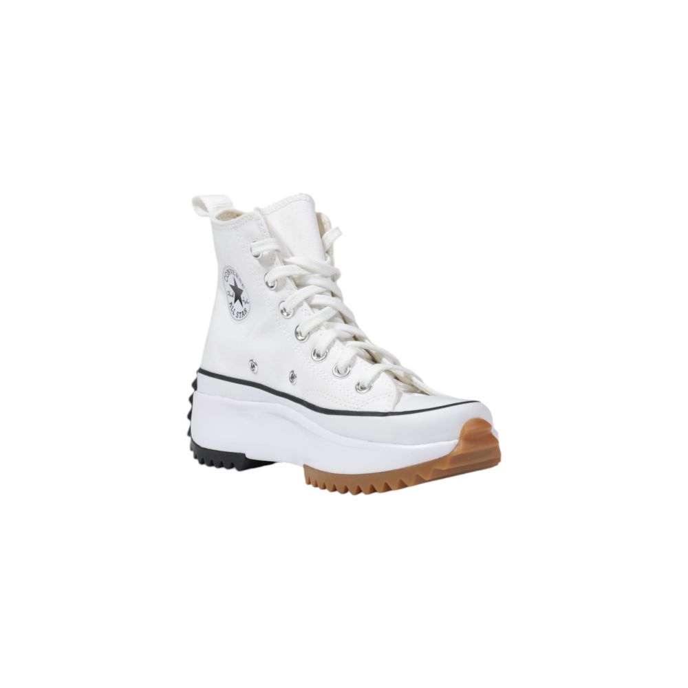 حذاء سنيكرز كونفيرس قماش أبيض برقبة عالية