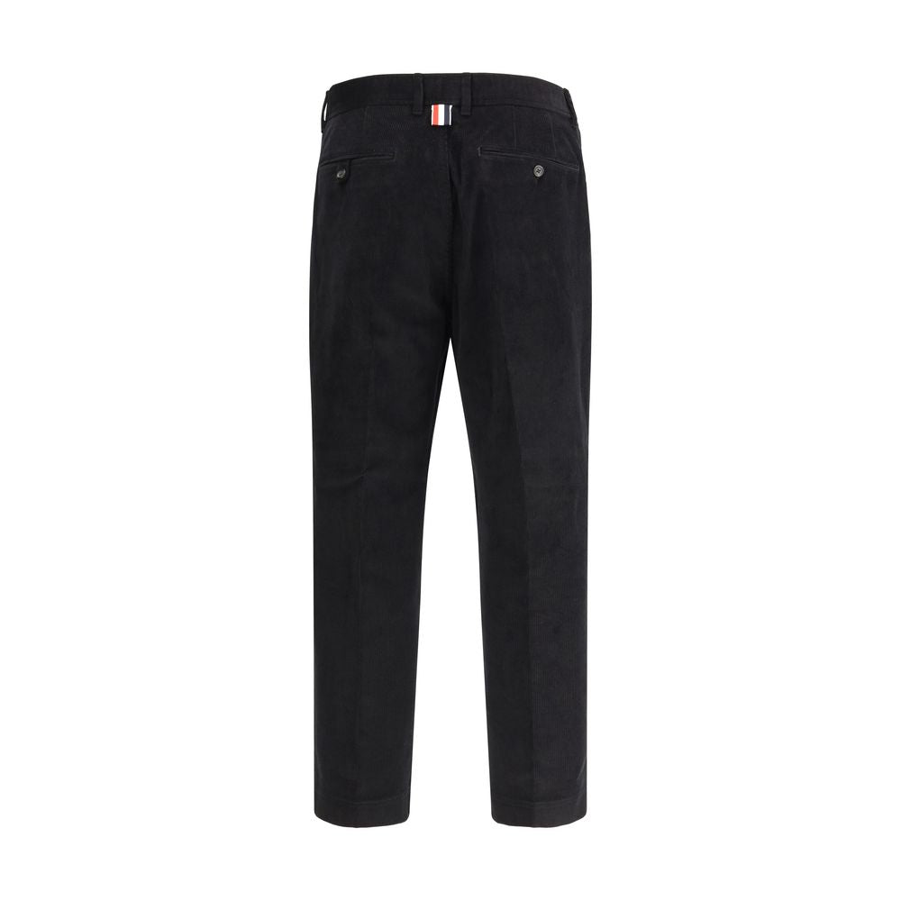 Thom Browne Black Cotton Chino Pants