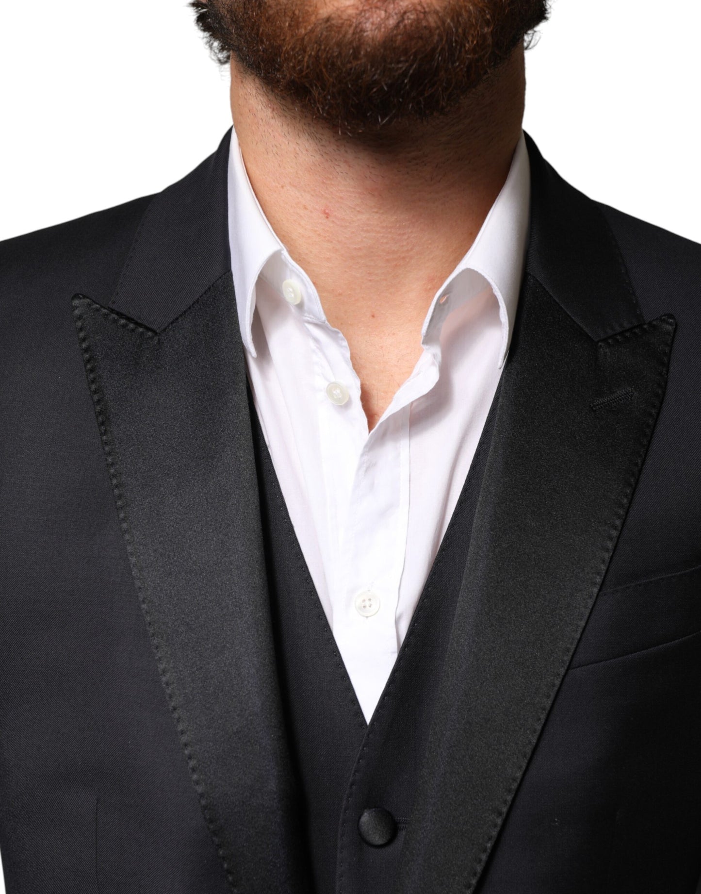 Dolce & Gabbana Blue Wool Single Breasted 3 Piece Men Suit