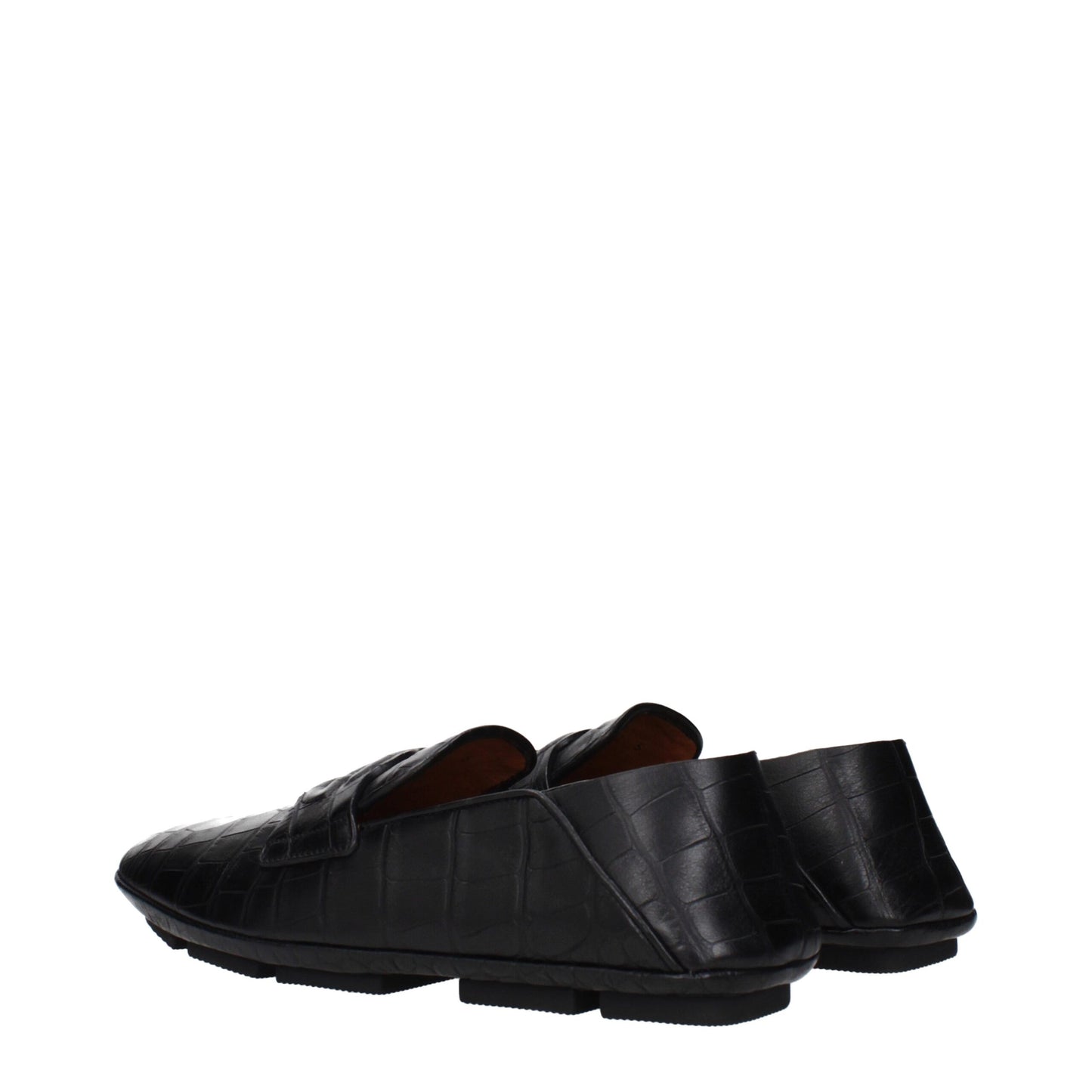 حذاء لوفرز دولتشي آند غابانا من الجلد الأسود سهل الارتداء