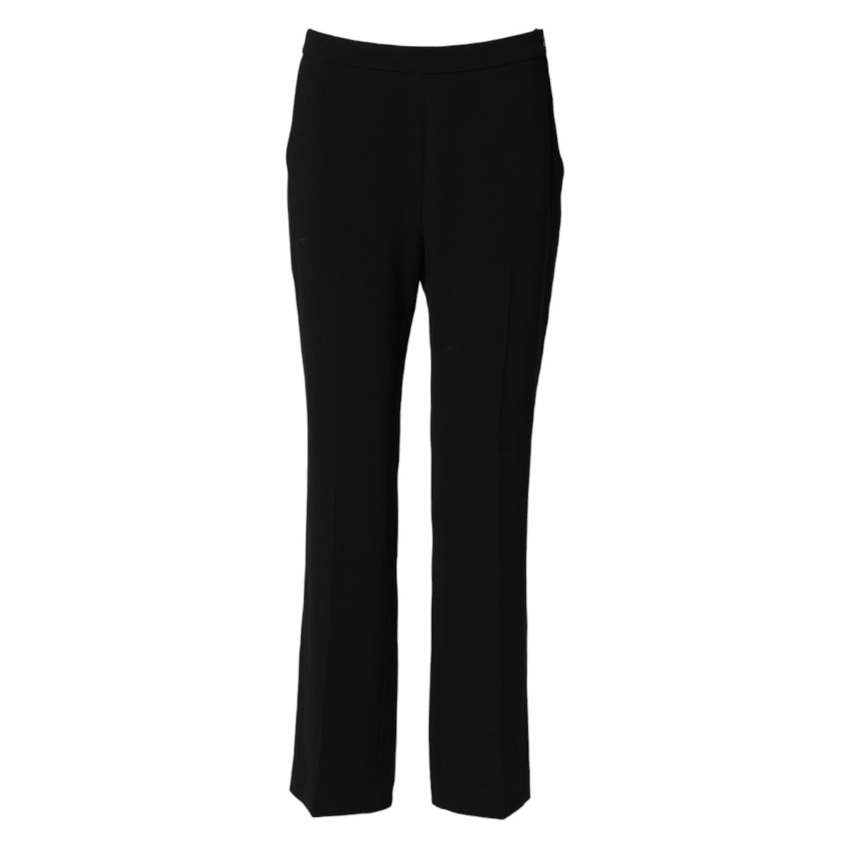 Aspesi Black High Waist Zip Straight Chino Trouser Pants
