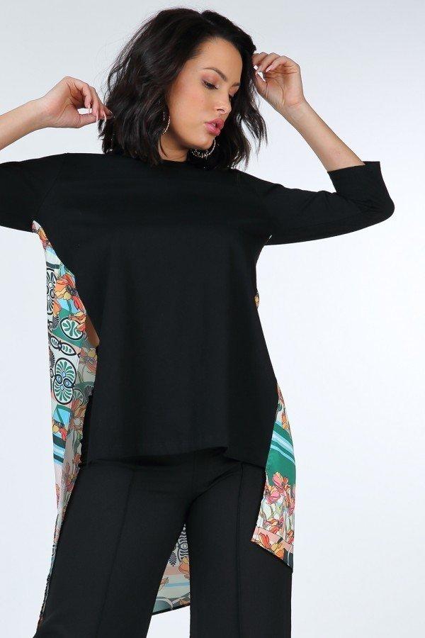 Asymmetrical Print High Low Women Top